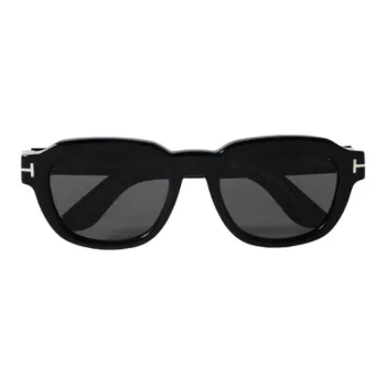 TF Acetate Square Sunglasses Men's Black