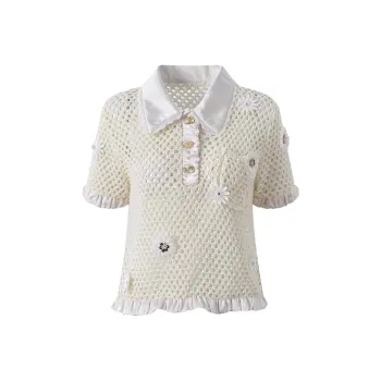 Fish rabbits Knitwear Women's Milk White