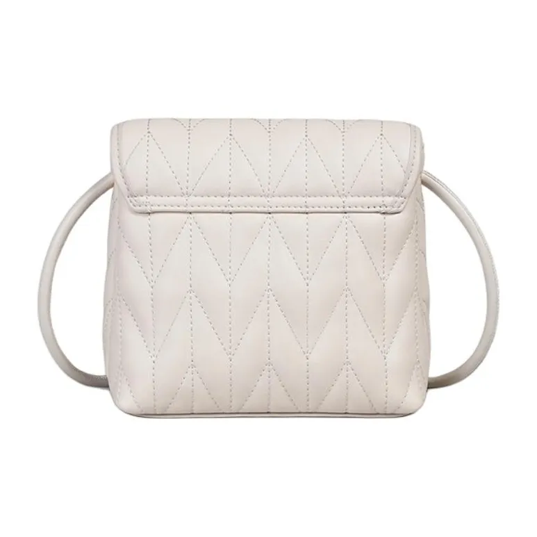 VINEY Cow Leather Shoulder Bag, Crossbody Bag Regular Women's Ecru-4