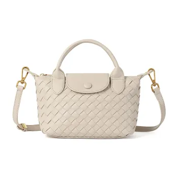 TUCANO PU Crossbody One Shoulder Handbag Regular Women's Light Sand/Grape Purple