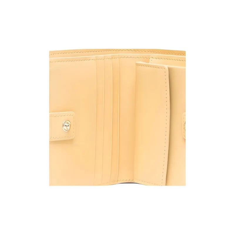 Furla 1927 Collection Cow Leather Wallet Mini Women's Yellow-2