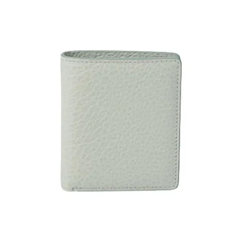 Maison Margiela Cow Leather Wallet Mini Women's Blue Gray