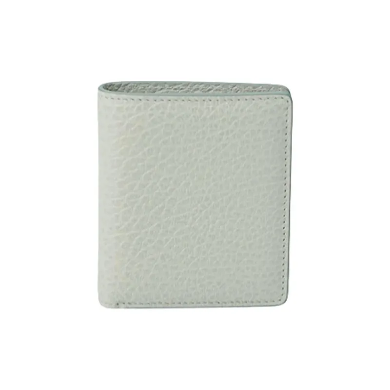 Maison Margiela Cow Leather Wallet Mini Women's Blue Gray-0