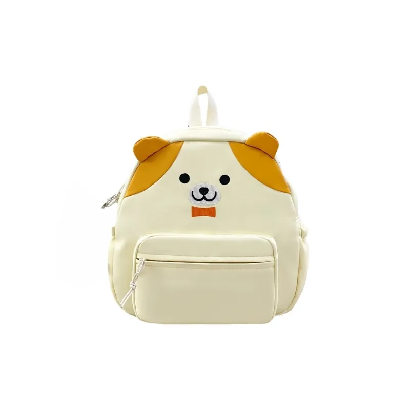 AIBAG Nylon Backpack Regular Unisex White/Black/Yellow-12