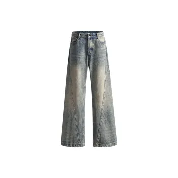 SNOW FLYING Jeans Unisex Vintage Blue