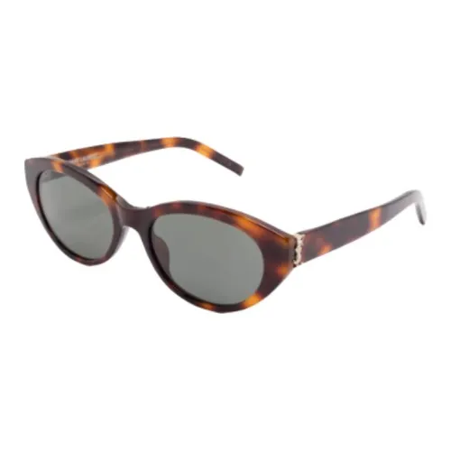 SAINT LAURENT Acetate Cat Eye Sunglasses Women's Brown