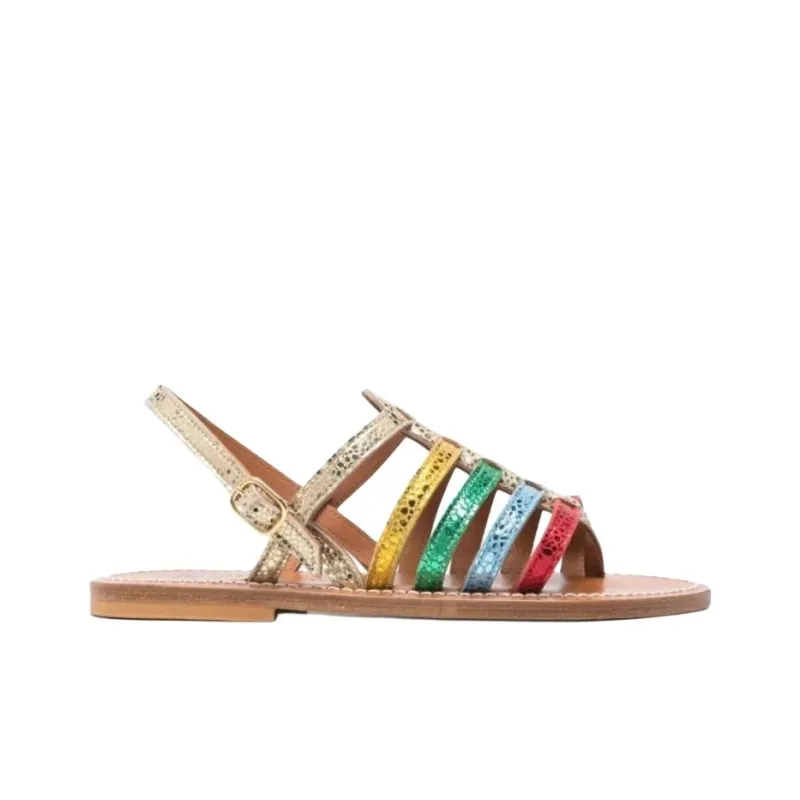 K Jacques St Tropez Roman Sandals Women's Yellow-1