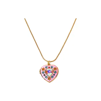 Barbie Zircon Necklaces Women's Gold