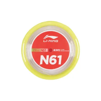 LiNing Stretch Durable, Both Features Badminton Racket Strings Yellow Nylon Filament Unisex 200m