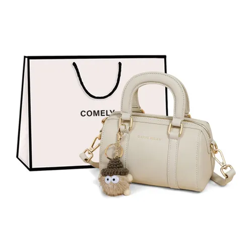 COMELY Cow Leather Shoulder Bag, Crossbody Bag, Handbag Regular Women's Ecru