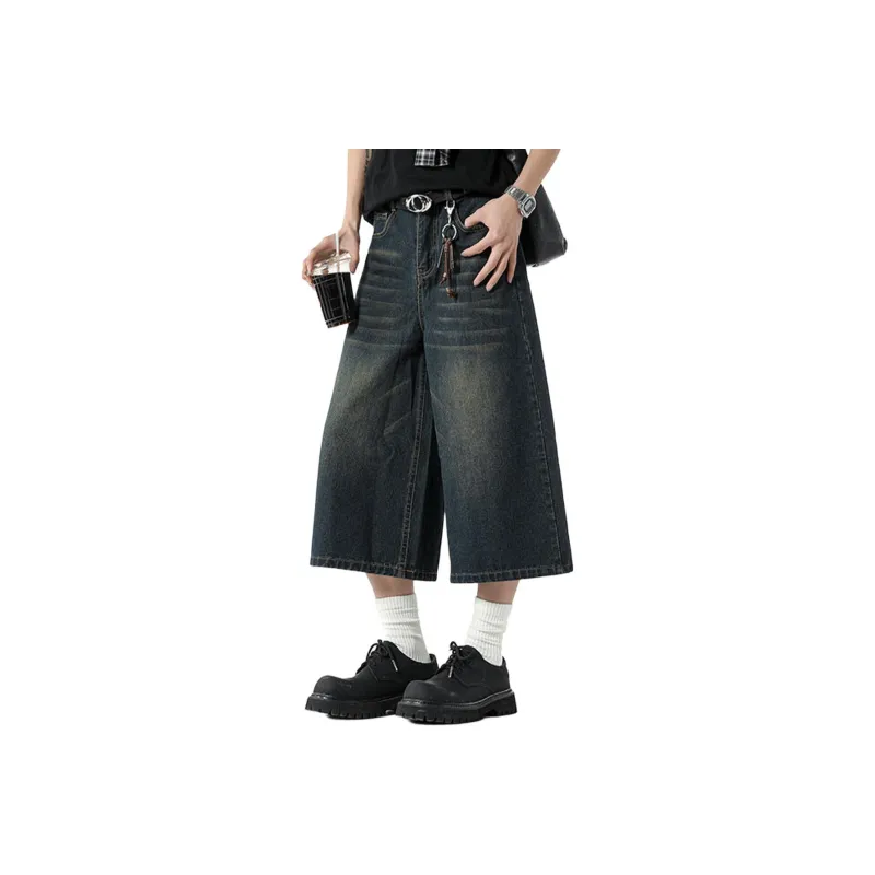 R.super Denim Shorts Unisex-1