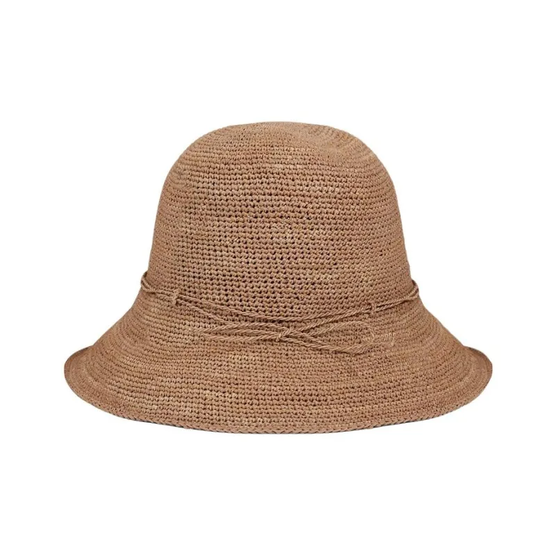 HELEN KAMINSKI Raffia Bucket Hats Unisex Brown-1