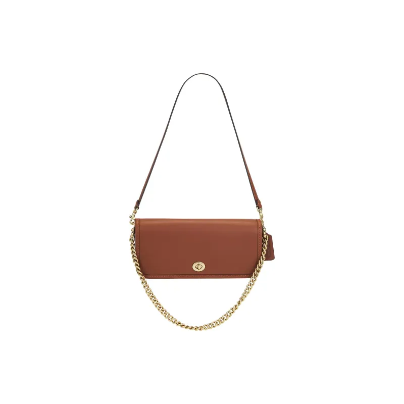 COACH OriginalsDinky Leather Shoulder Bag Regular Women's Red Brown-1