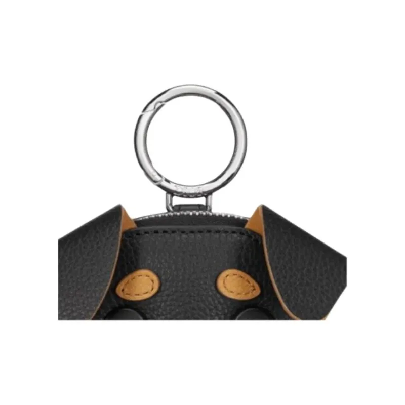 DIOR Bobby Calfskin Coin Purse Mini Unisex Brown & Black-2