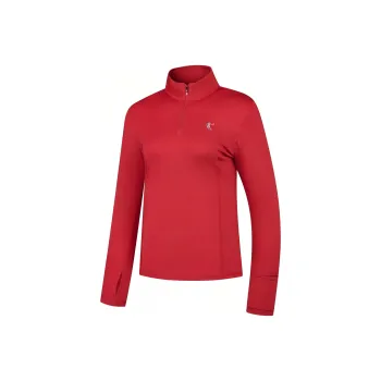 QIAODAN Feiying T Shirt Women's Vintage True Red