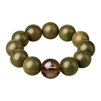 Moonstone Edge Green Sandalwood Bracelets Men's
