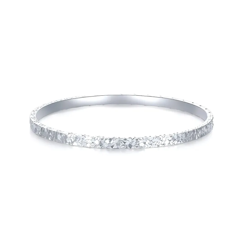 Bowl S999 Fine Silver Bangles Women's-4