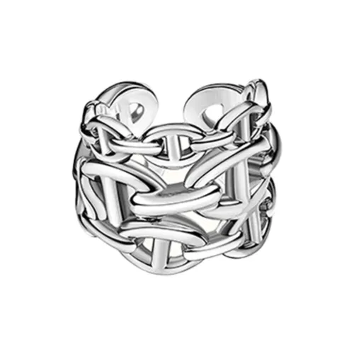 HERMES 925 Sterling Silver Rings Women's