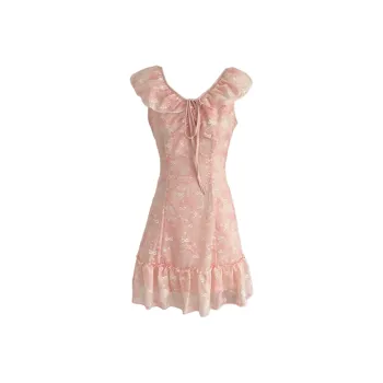 COVER TIME Slip Dresses Women's Peach