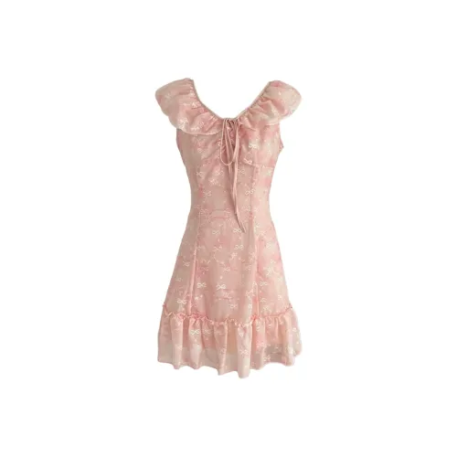 COVER TIME Slip Dresses Women's Peach