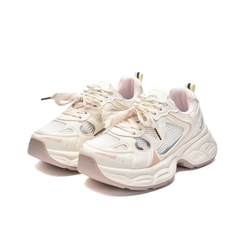 MISTERY Breathable And Lightweight Low Top Chunky Sneakers Women's-17