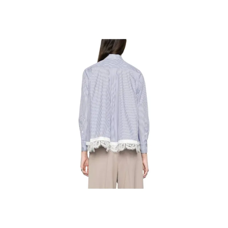 Sacai Shirts Women's Blue-2