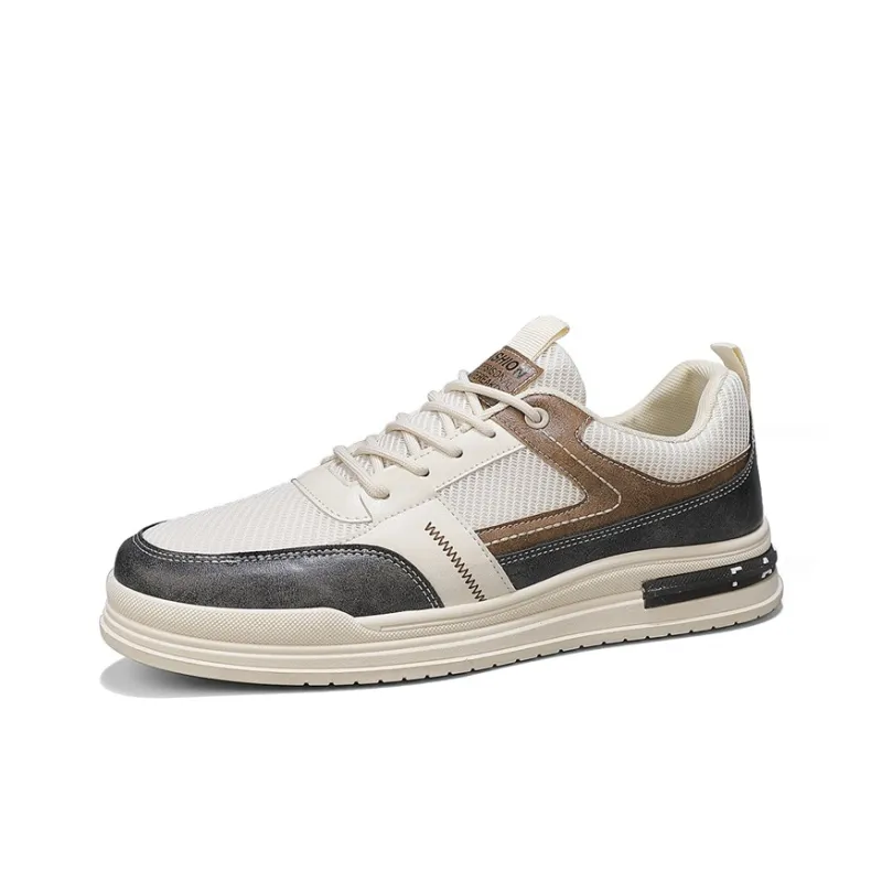 LONGDUIZHANG Slip Resistant Cushioning Abrasion Resistant Lightweight Low Top Skateboard Shoes Men's-1