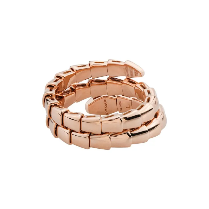 BVLGARI SERPENTI VIPER 18K Rose Gold Rings Unisex-1