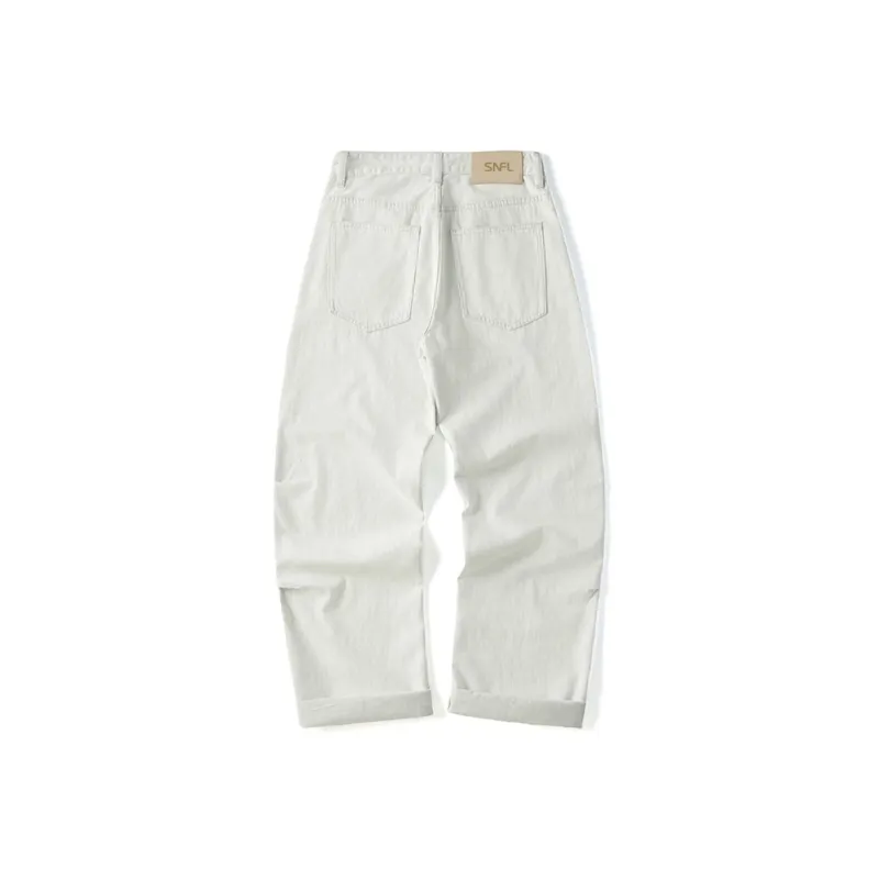 SNOW FLYING Jeans Unisex White-1