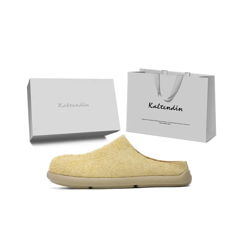 Kaltendin Rubber Sole Abrasion Resistant Slip Resistant Closed Toe Slippers Unisex-16