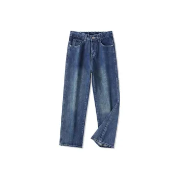 SNOW FLYING Jeans Unisex Vintage Blue