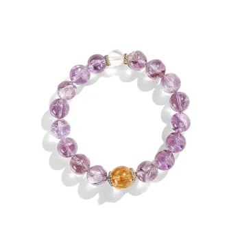Inkopper Imitation Crystal Purple Bracelets Women's