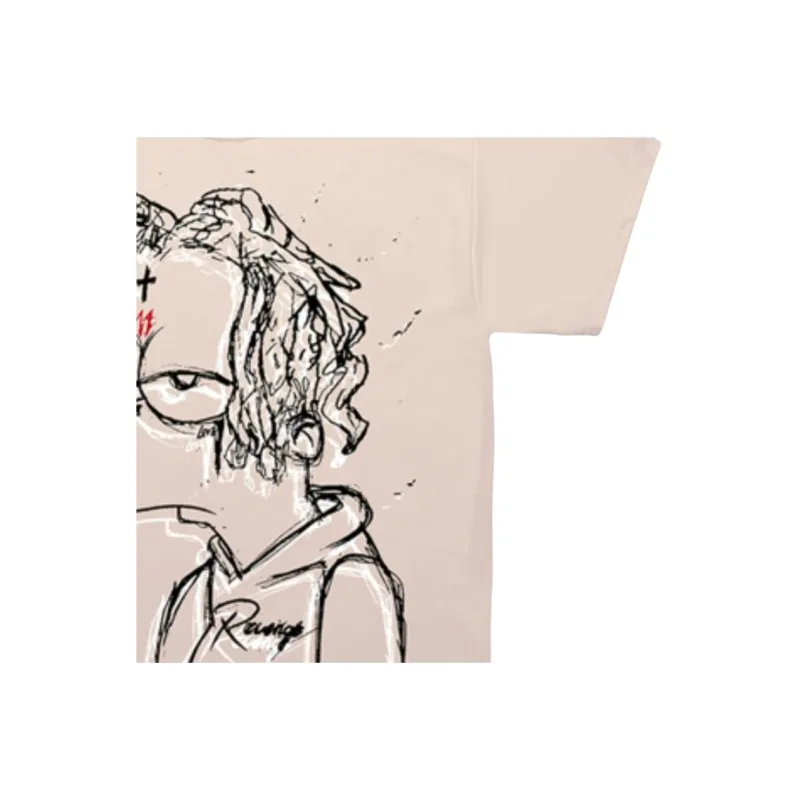 Revenge x Trippie Redd Revenge X Trippie Redd Collection T Shirt Unisex Cream-2