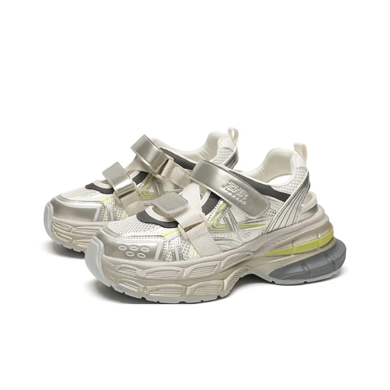 ZHR Super Star Era Abrasion Resistant Breathable Low Top Chunky Sneakers Women's-1