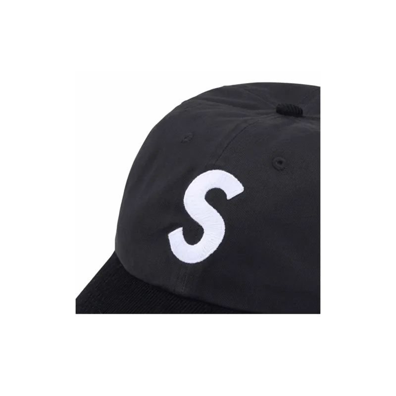 Supreme SS24 WEEK 8 2-TONE S LOGO 6-PANEL Baseball Cap Black-2