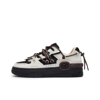 Champion Headphone Shoes Wear resistant And Lightweight Low Top Skateboard Shoes Men's Black/Milk White