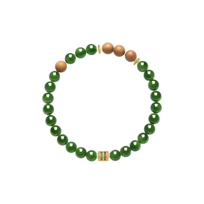 Princess Cui Hetian Jade Bracelets Jasper Unisex-0