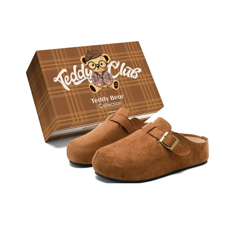 Teddy Bear Collection Abrasion Resistant Slip Resistant Closed Toe Slippers Unisex-0
