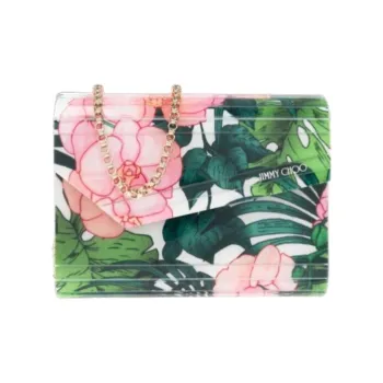 Jimmy Choo Acrylic Shoulder Bag Women's Green