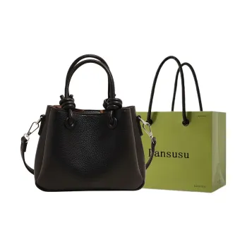 Bansusu PU Crossbody One Shoulder Handbag Women's Black/White/Light Blue/Pink