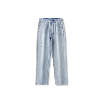 SNOW FLYING Jeans Unisex Light Cyan