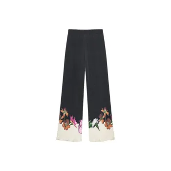 Desigual Casual Pants Women's Black With Print