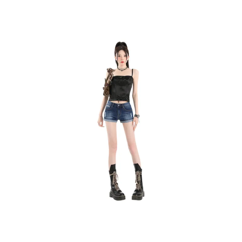 Mm Denim Shorts Women's-22