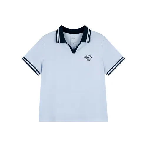 QIAODAN T Shirt Women's Morning Sky Blue