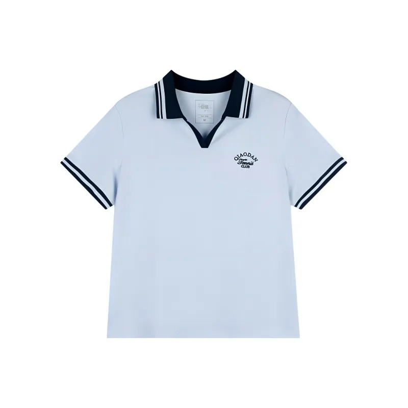 QIAODAN T Shirt Women's Morning Sky Blue-0