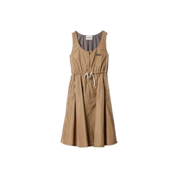 MIU MIU Sleeveless Dress Women's Brown