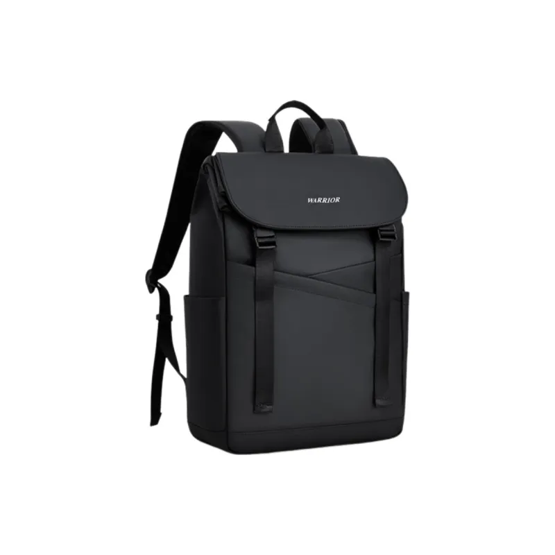 Warrior PU Backpack Unisex Black-0