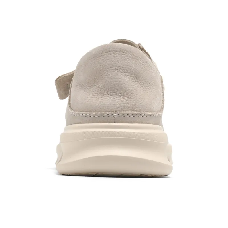 NAVIGARE Small Sailboat Height Increasing Low Top Casual Shoes Women's Ecru-4