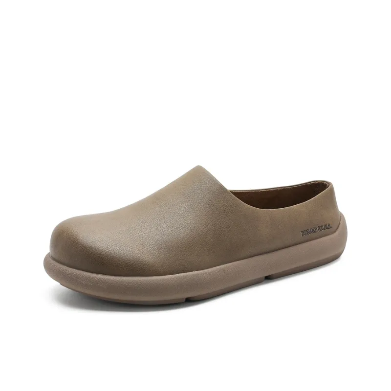 XIMO BULL Rubber Sole Slip Resistant Closed Toe Slippers Men's-7