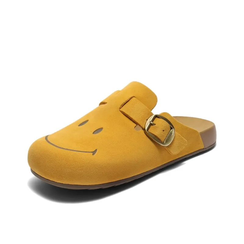 SMILEY x BELLE Abrasion Resistant Slip Resistant Closed Toe Slippers Men's-6